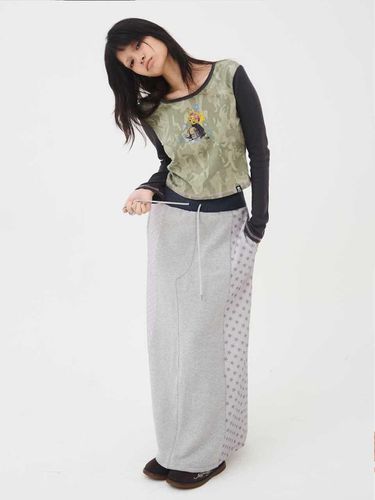 Starry Maxi Skirt Grey - EXPIRED GIRL - Modalova