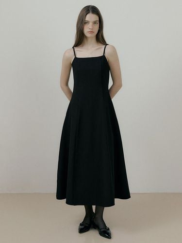 Flare Sleeveless Long Dress [Black] - REORG - Modalova