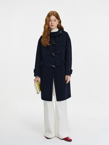 WD_Classic horn button hooded coat_NAVY - We’Dee - Modalova