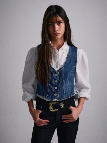 PVIL Demi Denim Vest - PREVAIL - Modalova