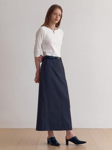 Straight long skirt / Charcoal - LAVIEDU - Modalova