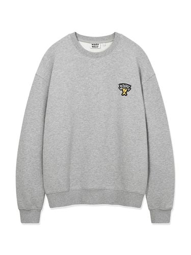 Basic logo wappen sweatshirt gray - Wacky Willy - Modalova