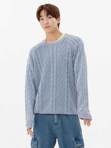 Washing Cable Tissue Pullover Blue - Wacky Willy - Modalova