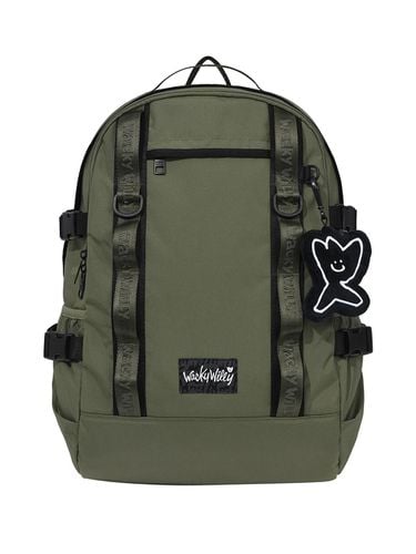 Corduroy Webbing Backpack Khaki - Wacky Willy - Modalova