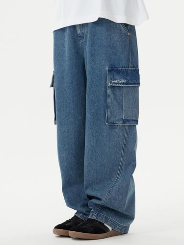 Cargo denim pants blue - Wacky Willy - Modalova