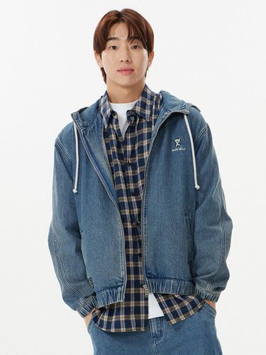 Hooded denim jacket blue - Wacky Willy - Modalova