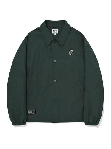 Big Graphic Coach Jacket Green - Wacky Willy - Modalova