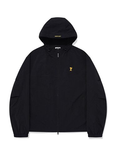 Nylon Hooded Jumper Black - Wacky Willy - Modalova