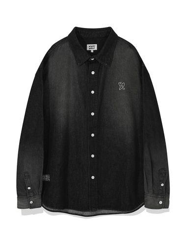 Washed denim long-sleeved shirt - Wacky Willy - Modalova