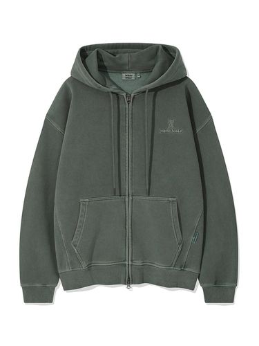 Pigment Hood Zip-Up Green - Wacky Willy - Modalova