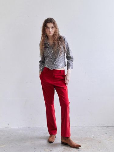 F RED CORDUROY PANTS - DARED - Modalova