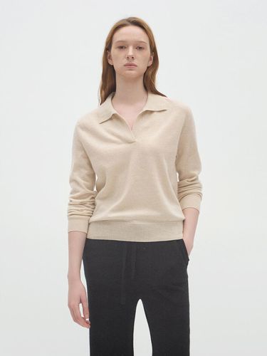 Satie Wool Polo Knit Sand - JRIUM - Modalova