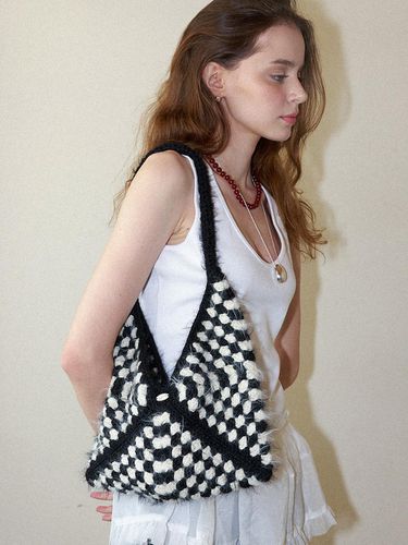 Crochet Patch Shoulder Bag _multi - Slowslowly - Modalova