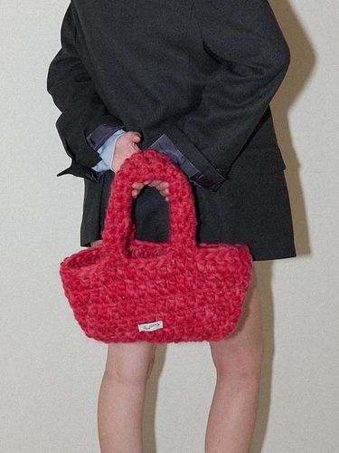 Wool 100% Handmade Crochet Tote Bag _ - Slowslowly - Modalova