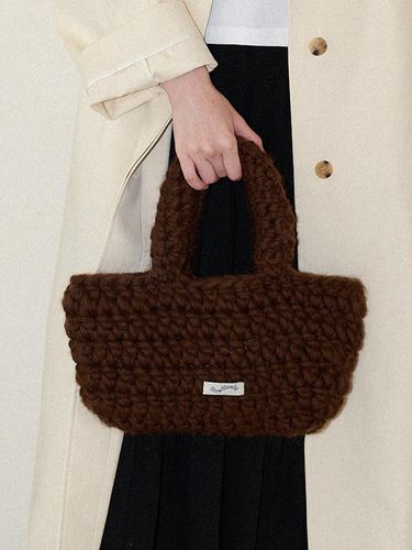 Wool 100% Handmade Crochet Tote Bag _ - Slowslowly - Modalova