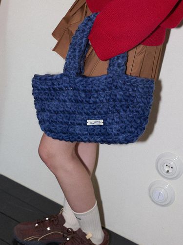 Wool 100% Handmade Crochet Tote Bag _ - Slowslowly - Modalova