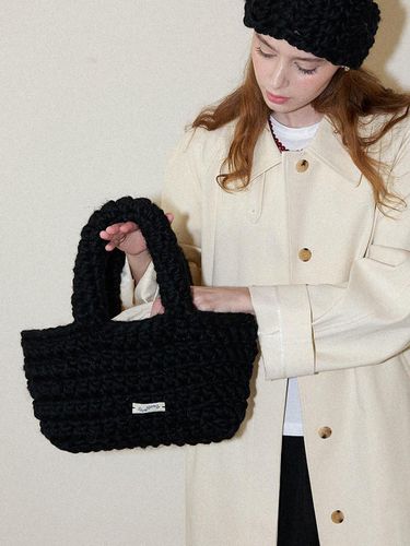 Wool 100% Handmade Crochet Tote Bag _ - Slowslowly - Modalova