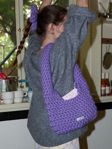 Wool 100% Handmade Crochet Shoulder Bag _ - Slowslowly - Modalova