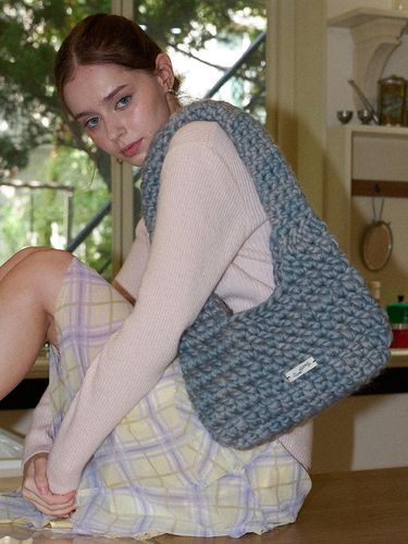 Wool 100% Handmade Crochet Shoulder Bag _ - Slowslowly - Modalova