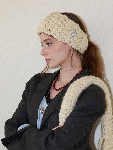 Wool 100% Handmade Crochet Hairband _ - Slowslowly - Modalova