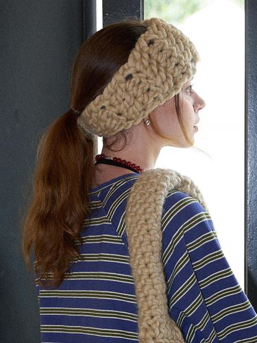 Wool 100% Handmade Crochet Hairband _ - Slowslowly - Modalova