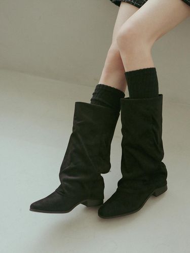 Ljh7086 Leg warmer long boots _ 2colors - fri fla - Modalova