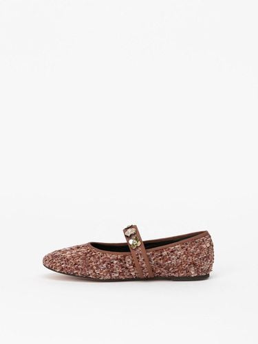 Florence Embellished Maryjanes in TWEED - CHAUSSURE LAPIN - Modalova