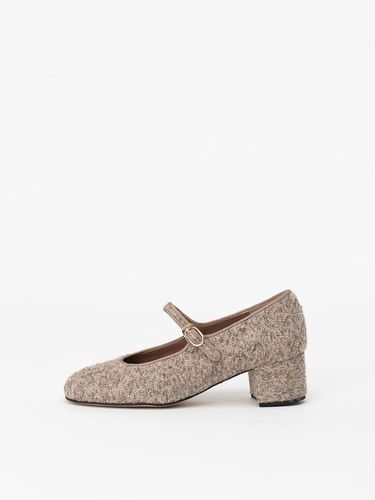 Adele Maryjane Pumps in BEIGE TWEED - CHAUSSURE LAPIN - Modalova