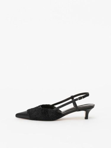 Rocco Slingbacks in BLACK TWEED - CHAUSSURE LAPIN - Modalova