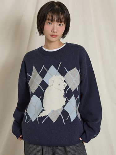 Maltese Argyle Crewneck Knitwear - WAIKEI - Modalova