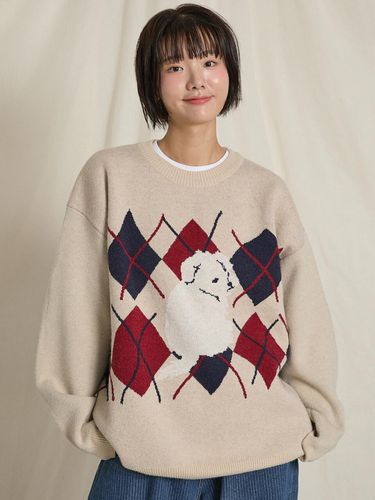 Maltese Argyle Crewneck Knitwear - WAIKEI - Modalova