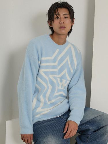 Hairy Star Graphic Knitwear - WAIKEI - Modalova