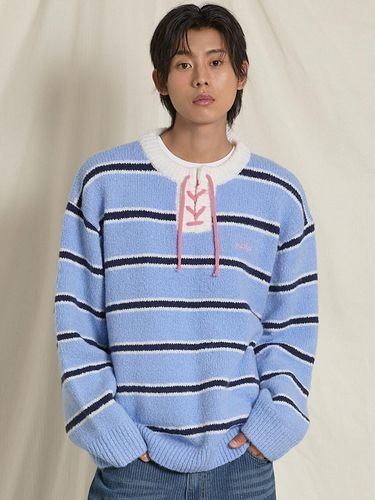 Stripe boucle knit sky blue - WAIKEI - Modalova