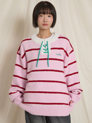 Stripe boucle knit pink - WAIKEI - Modalova