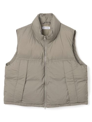 Cropped Oversized Vest [Ash brown] - Millo Archive - Modalova