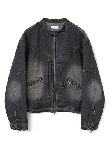 Denim biker jacket [black] - Millo Archive - Modalova