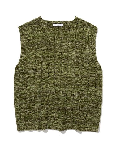 Mixed Combo Knit Vest [Green] - Millo Archive - Modalova