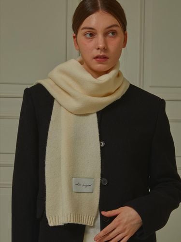 VIRGIN WOOL KNIT Scarf_White - White Project - Modalova