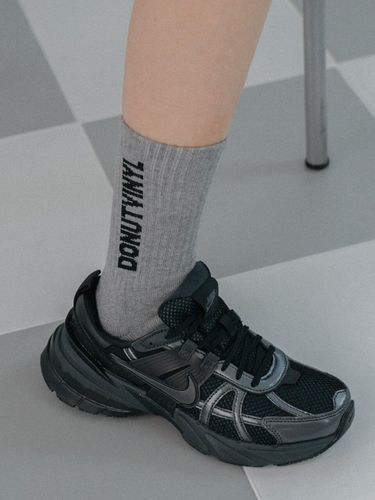 DONUTVINYL crew socks bold - gray - DONUTVINYLSHOP - Modalova