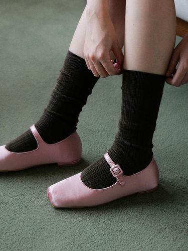 Wool loose middle socks - DONUTVINYLSHOP - Modalova