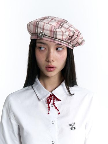 Cheek Check beret [Pink] - KIRSH - Modalova