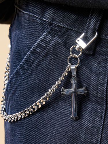 Layered] Cross chain belt key chain - KOLEAT - Modalova