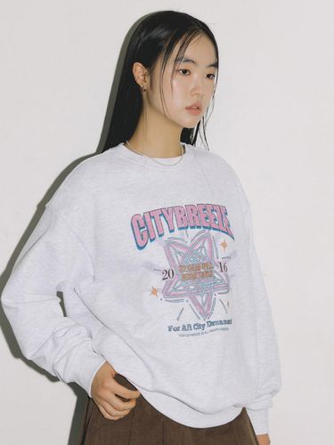 Essential Starlight Dream Sweatshirt - Melange Whi - CITYBREEZE - Modalova