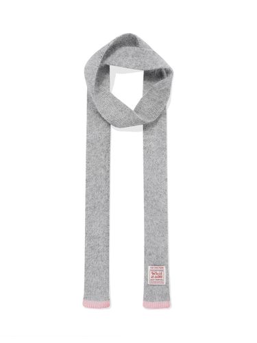 Women's soft wool knit scarf gray - Wacky Willy - Modalova