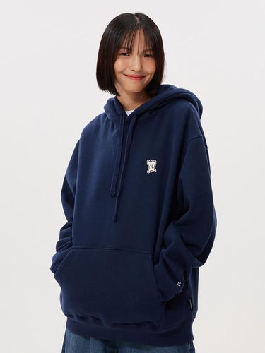 Wappen Fleece-Lined Hoodie Navy - Wacky Willy - Modalova