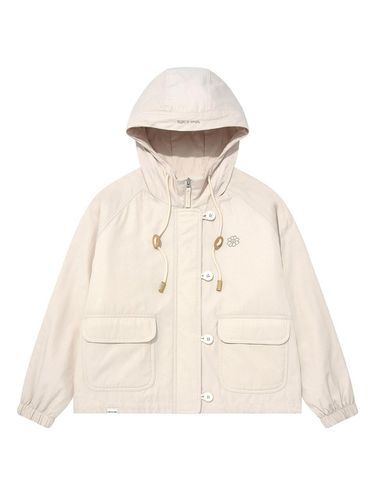 Flory Hooded button Padded Jumper_Light Beige - Wacky Willy - Modalova