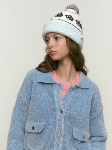 Jacquard Pompom beanie [Sky] - KIRSH - Modalova