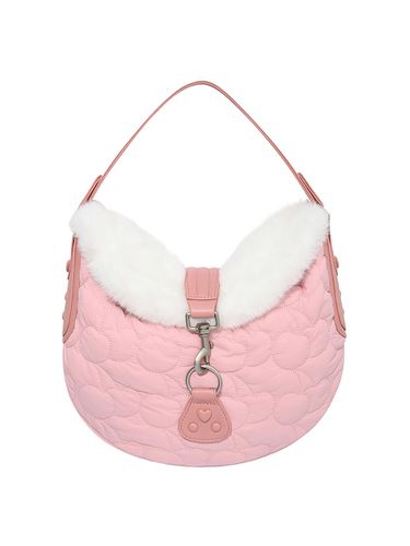 RED Quilting Fur Handbag [Pink] - KIRSH - Modalova