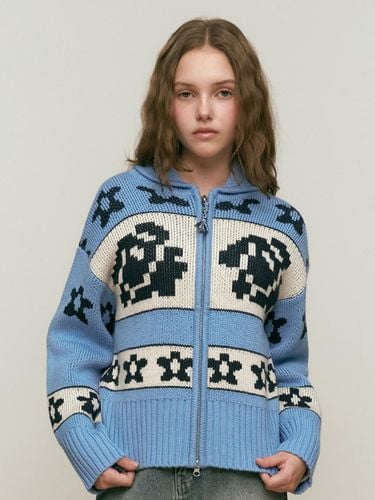 Wool COWICHAN Knit Zip-Up [Blue] - KIRSH - Modalova