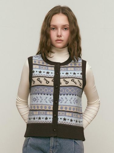 Jacquard PATTERN knitwear vest [] - KIRSH - Modalova